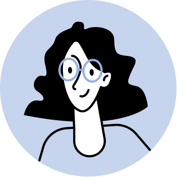 Ilustração de avatar feminino em estilo minimalista. Marketing Digital